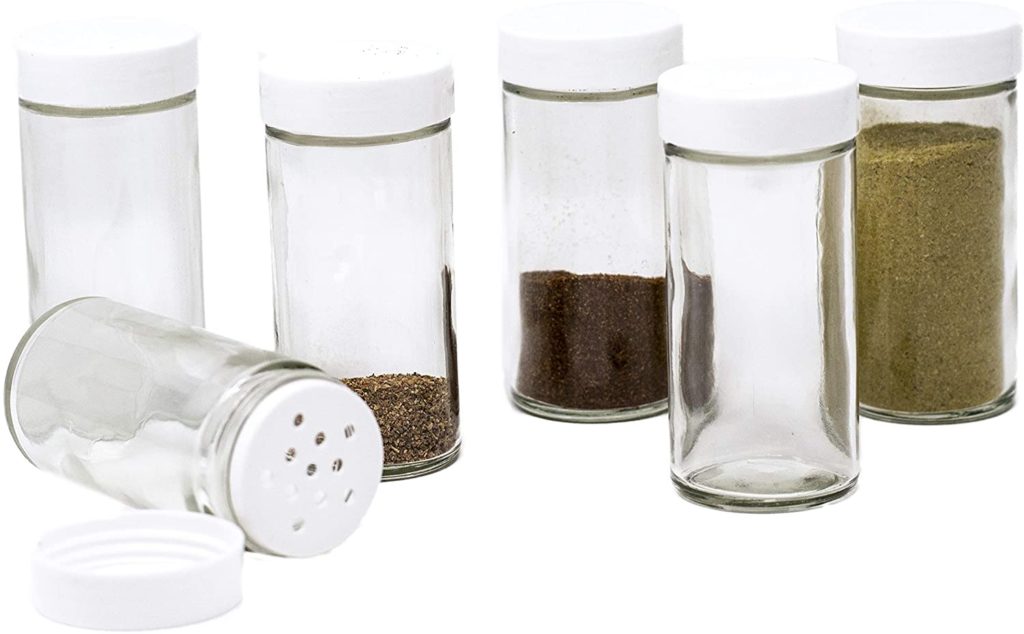 eco friendly glass spice jars