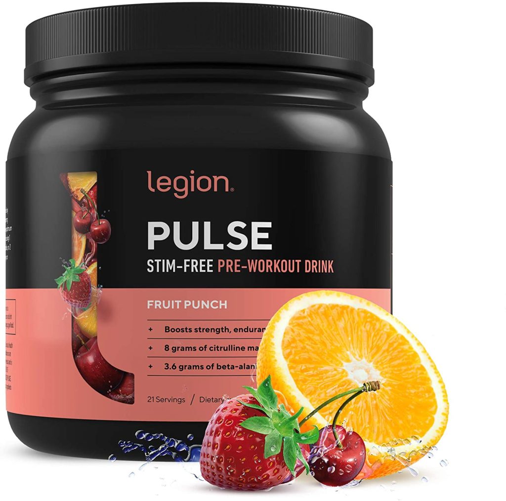 legion pulse all-natural pre-workout supplements