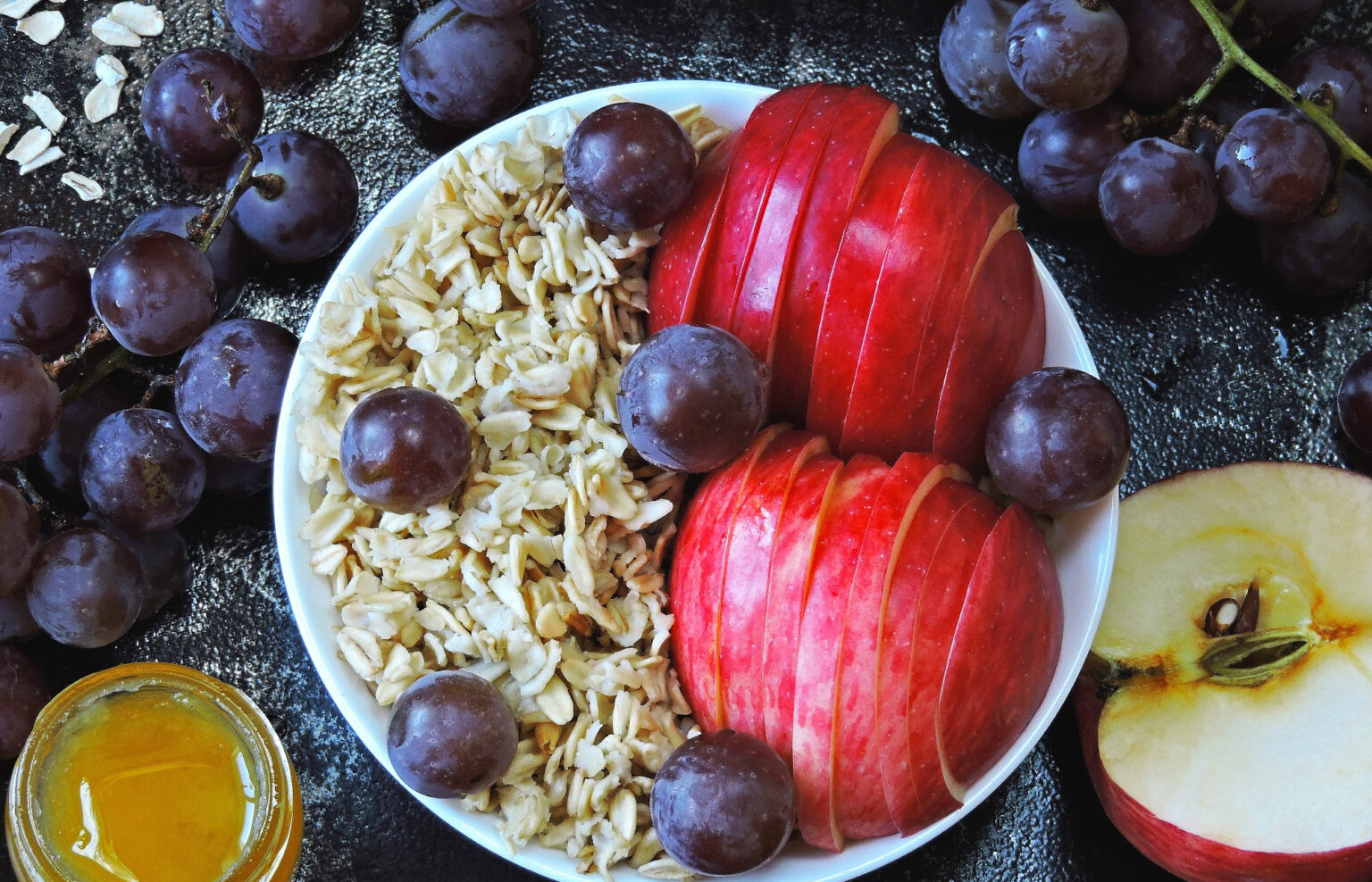 A bowl containing plant-based foods that are high in nutrients.