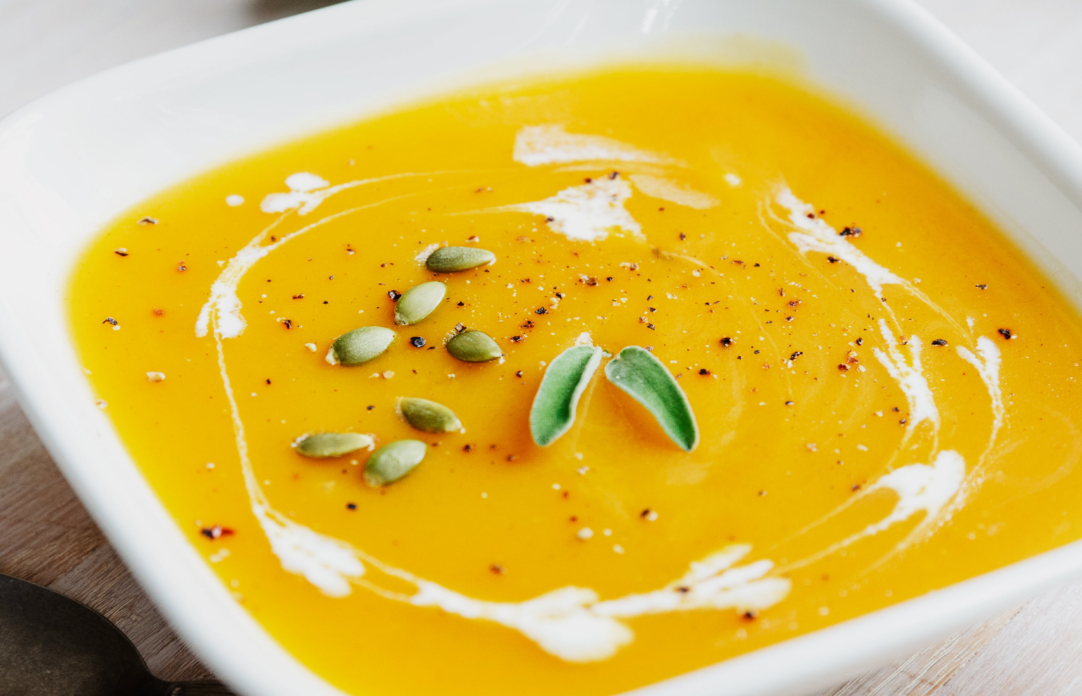 healthy sweet potato maca soup