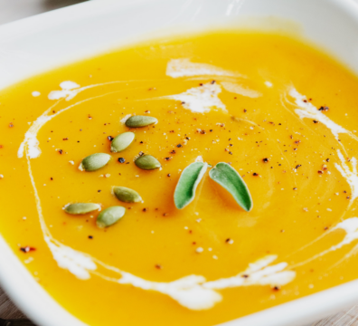 healthy sweet potato maca soup