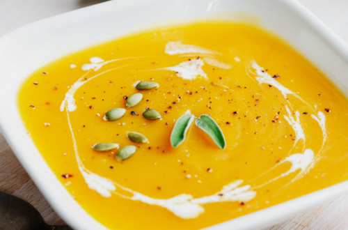 healthy sweet potato maca soup