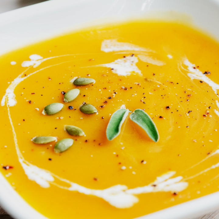 healthy sweet potato maca soup